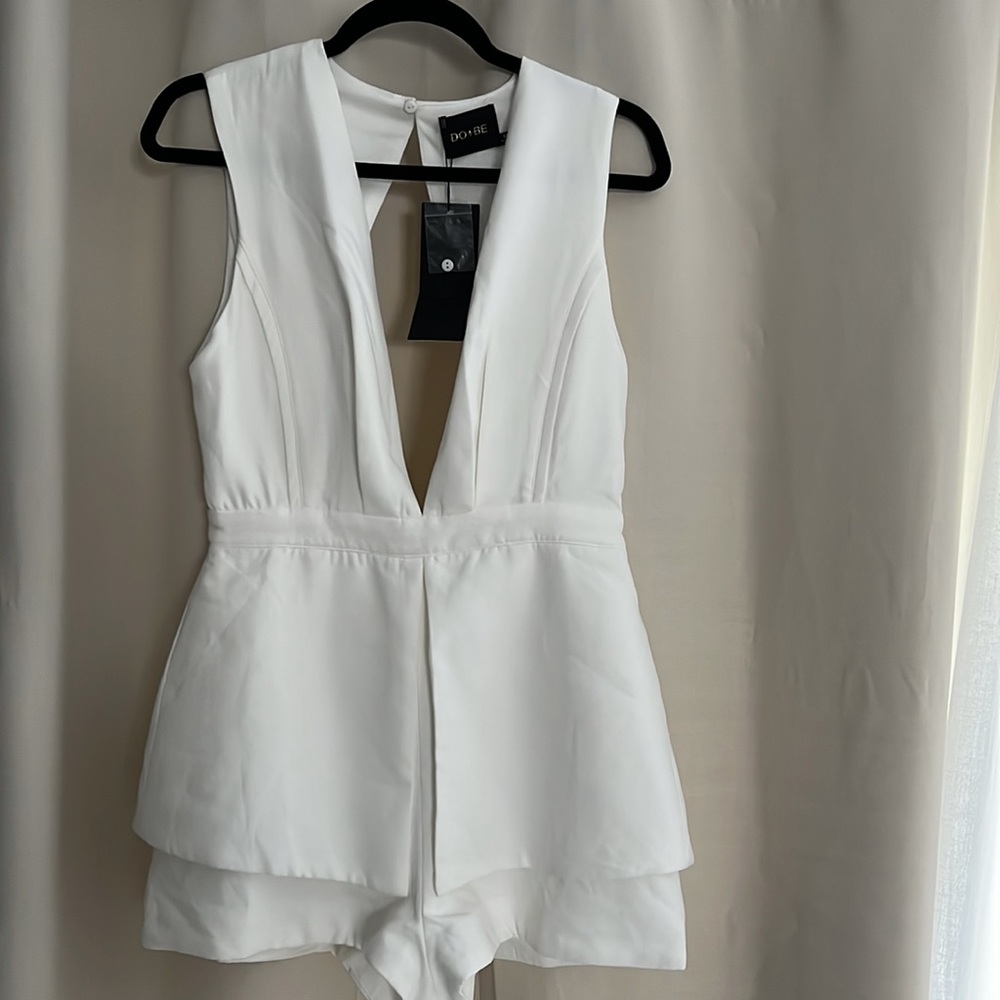 White romper.